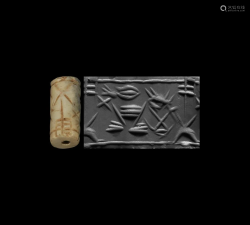 Cylinder Seal with Altar and Winged Disc