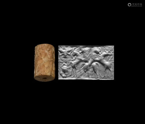 Cylinder Seal with Contest Scene