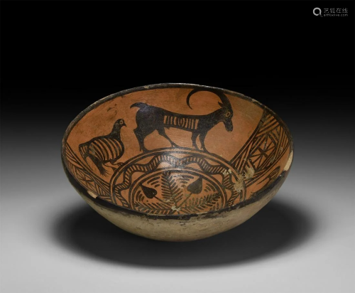 Indus Valley Mehrgarh Bowl with Animal Scene