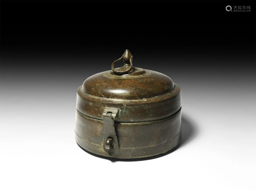 Indian Bronze Lidded Container