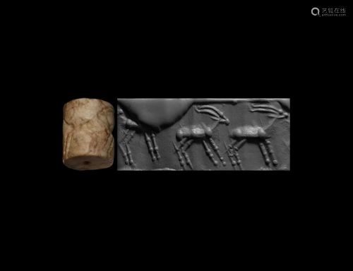Jemdet Nasr Type Cylinder Seal with Goats
