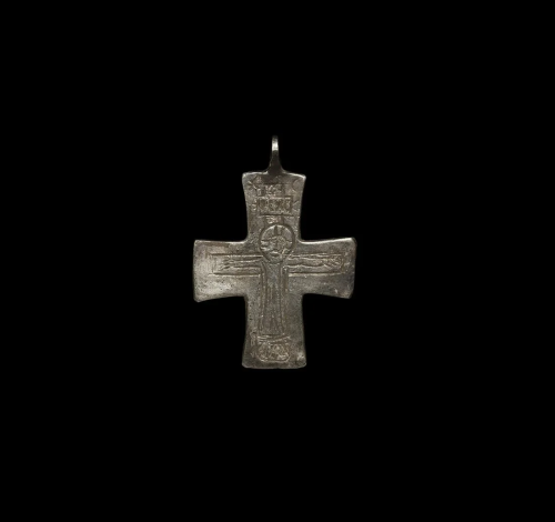 Byzantine Silver Cross Pendant