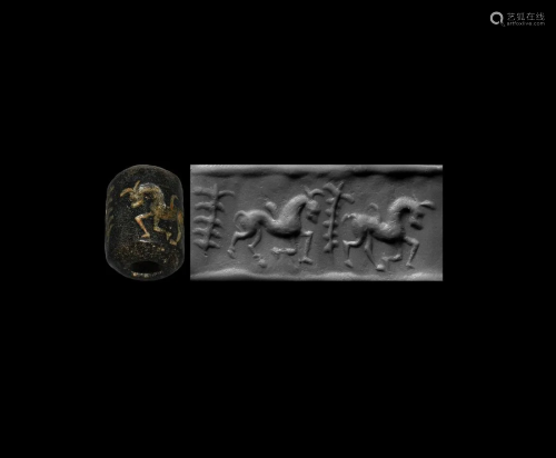 Neo-Assyrian Cylinder Seal with Horses