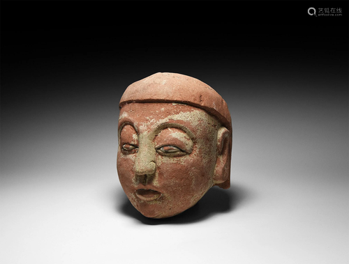 Chinese Ming Red Stone Head