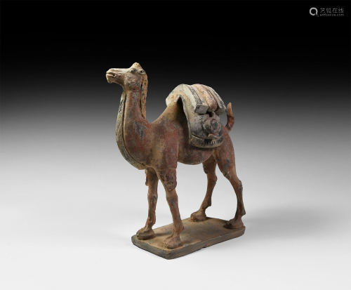 Chinese Tang Camel with Saddle