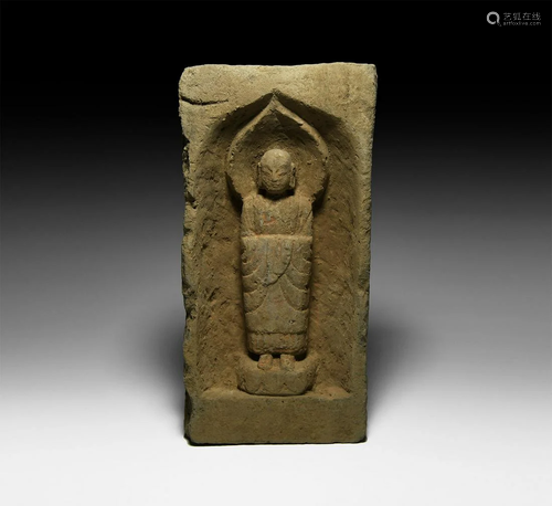 Chinese Northern Wei Buddha Brick