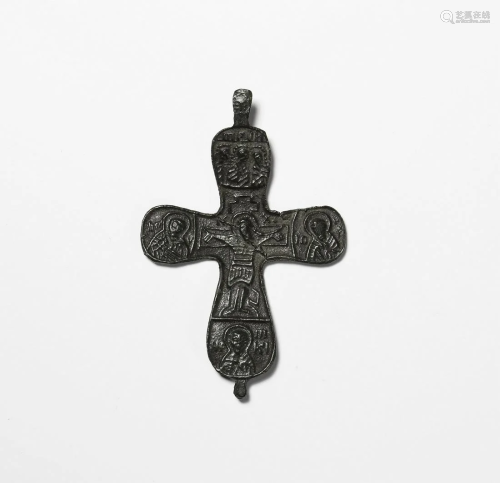 Byzantine Decorated Cross Pendant