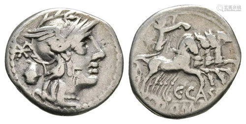 C. Cassius - Libertas in Quadriga Denarius