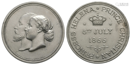 Helena and Christian - 1866 - Marriage Medal