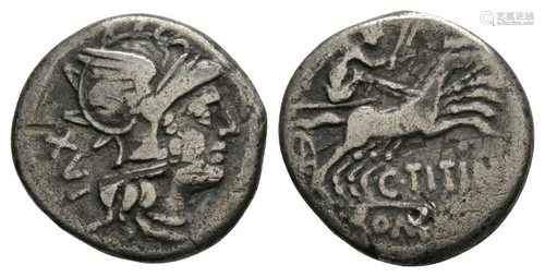 C. TITINI - Victory in biga Denarius