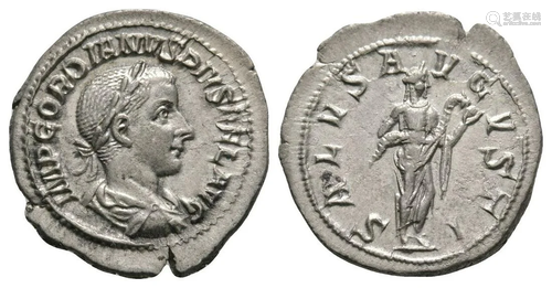 Gordian III - Salus Marriage AR Denarius