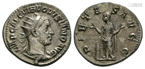 Volusian - Pietas AR Antoninianus