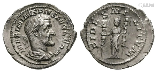 Maximinus Thrax - Fides AR Denarius