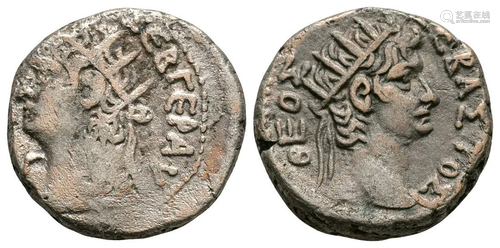 Nero and Augustus - Alexandria - Tetradrachm