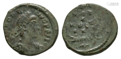 Theodosius I - Wreath AE Half Centenionalis