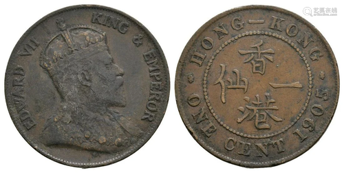 Hong Kong Edward VII - 1905 - One Cent