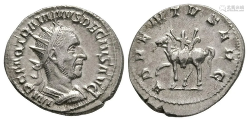 Trajan Decius - Emperor Riding Antoninianus