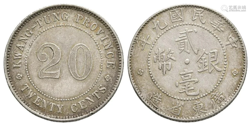 Republic of China - Twenty Cents