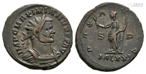 Carausius with Maximianus - London - Pax Ant