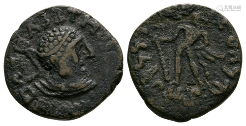 Hermaeus and Kadphises I - AE Tetradrachm