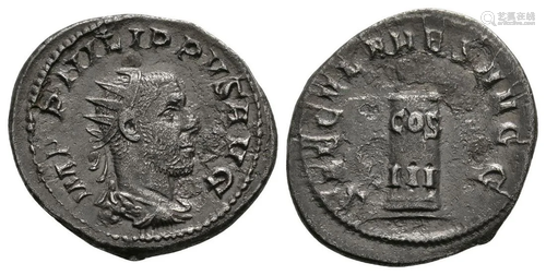 Philip I (The Arab) - Cippus AR Antoninianus