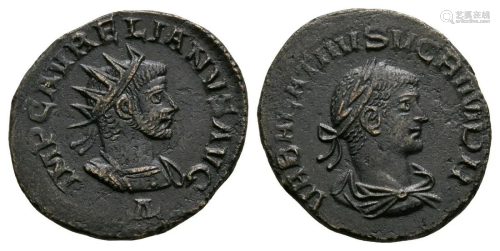 Vabalathus & Aurelian - Portrait Antoninianus