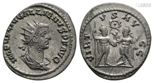 Gallienus - Virtus Silvered AE Antoninianus