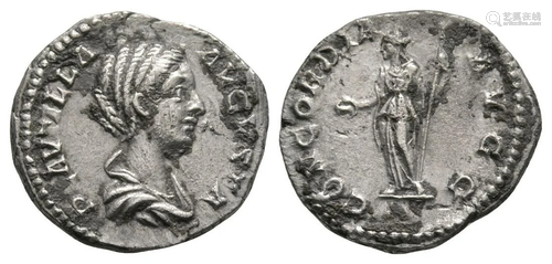 Plautilla - Concordia AR Denarius