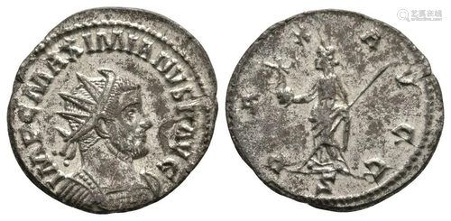 Maximian - Pax Silvered AE Antoninianus