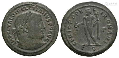 Diocletian - Genius AE Follis