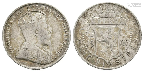 Cyprus Edward VII - 1907 - Nine Piastres