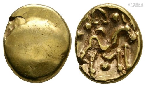 Gaul - Ambiani - Gallic War Uniface Gold Stater