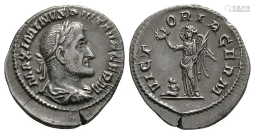 Maximinus I - Victory AR Denarius