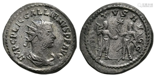 Gallienus - Emperors Silvered AE Antoninianus