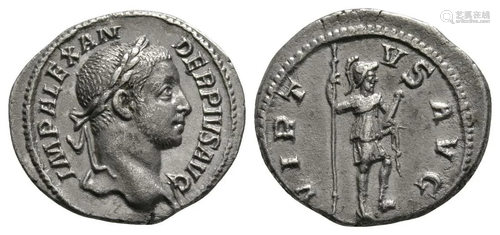 Severus Alexander - Virtus AR Denarius