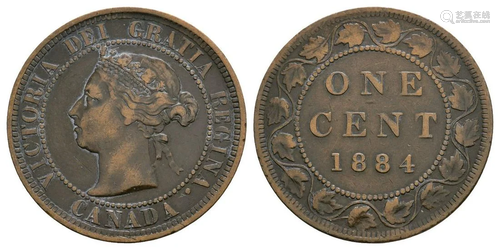 Victoria Canada - 1884 - One Cent