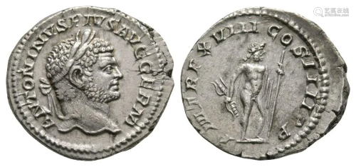 Caracalla - Jupiter AR Denarius