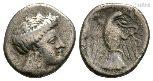 Euboea - Chalkis - Eagle and Snake AR Drachm