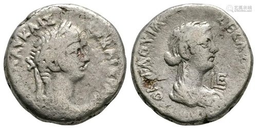 Nero and Octavia - Alexandria - Tetradrachm