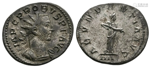 Probus - Abundantia Silvered AE Antoninianus