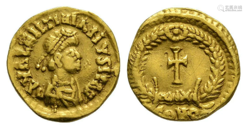 Suevic Kingdom of Gallaecia - Gold Tremissis