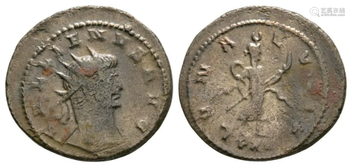 Gallienus - Diana as Luna AR Antoninianus