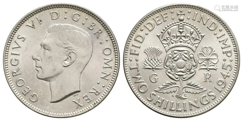 George VI - 1945 - Florin