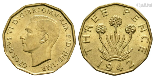 George VI - 1942 - Threepence