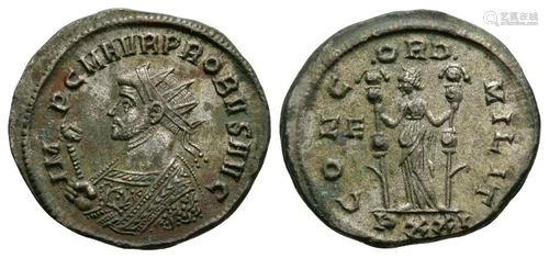 Probus - Concordia Silvered AE Antoninianus