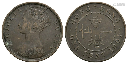 Hong Kong Victoria - 1901 - One Cent