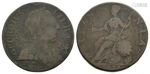 George III - 1777 - Halfpenny