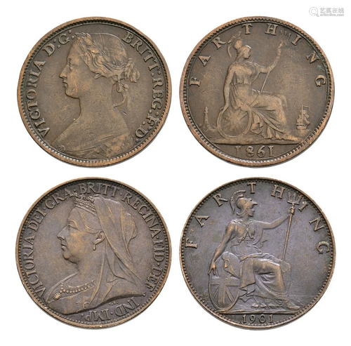 Victoria - 1861 and 1901 - Farthing Group [2]