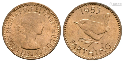 Elizabeth II - 1953 - Farthing