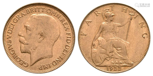 George V - 1922 - Farthing